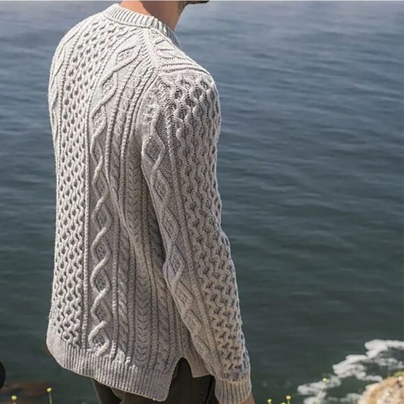 Outerknown | Sweaters | Outerknown Fisherman Sweater Wool Blend Mens L ...